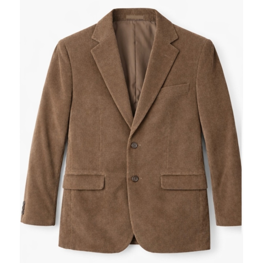 Saddlebred Men's Brown Corduroy Sport Coat Blazer‎ Large Regular
